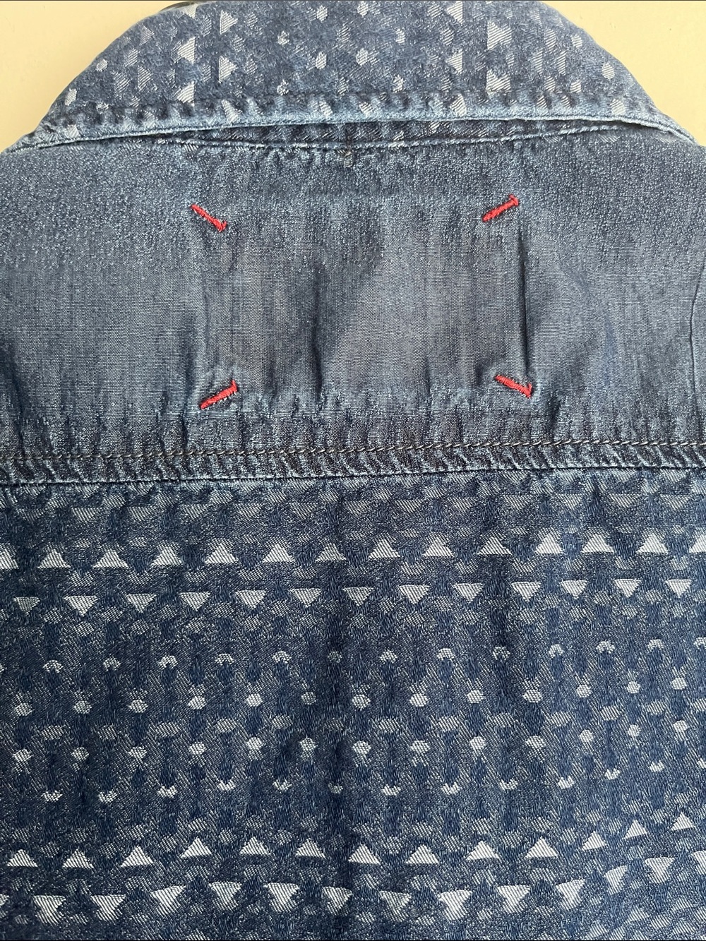 Robert Graham Navy Indigo Dotted-Stripe Button-Up Shirt - Picture 9 of 10